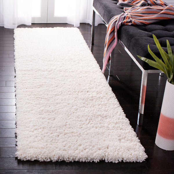 Safavieh Fontana Plush Ivory Shag Rug — Deep Pile Flokati Texture, Durable Power‑Loomed Comfort For Cozy Rooms 3'-0" x 3'-0" FNT800A-3SQ