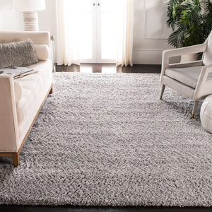 Safavieh Fontana Luxurious Shag Area Rug - Plush Texture And Elegant Design For Cozy Home Décor Spaces Grey Polypropylene Pile Fnt800f-214