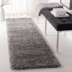 Safavieh Fontana Luxurious Shag Area Rug - Plush Texture And Elegant Design For Cozy Home Décor Spaces Silver Polypropylene Pile Fnt800g-3r