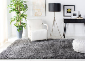 Safavieh Fontana Luxurious Shag Area Rug - Plush Texture And Elegant Design For Cozy Home Décor Spaces Silver Polypropylene Pile Fnt800g-3r