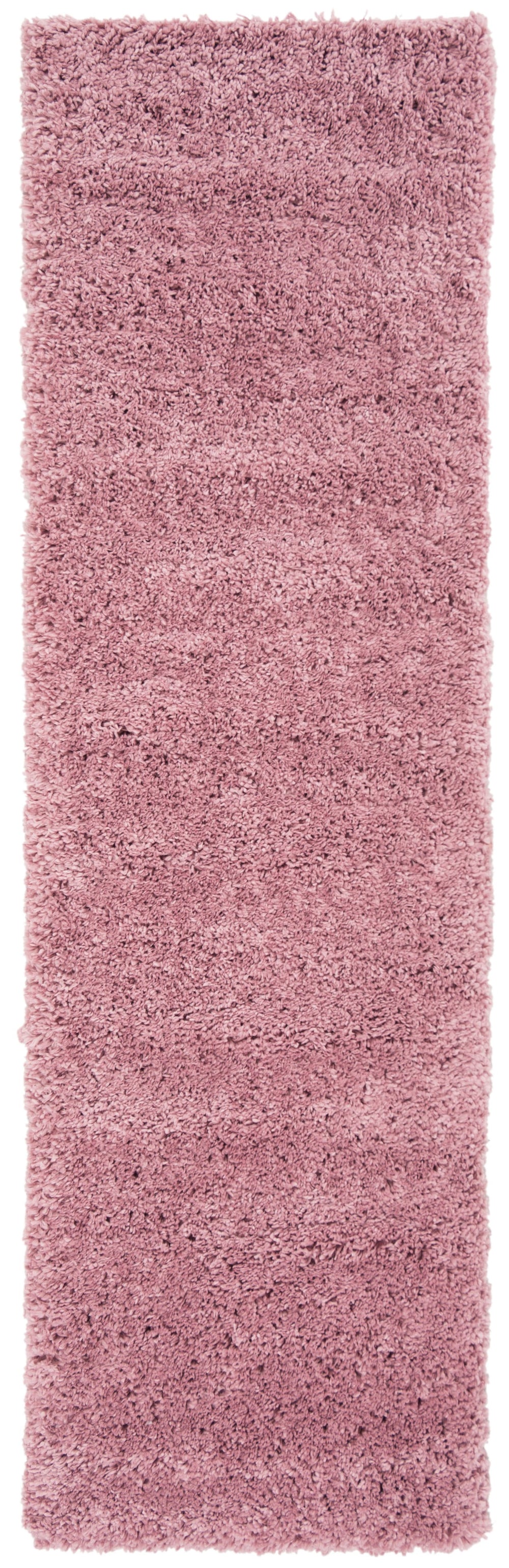 Safavieh Fontana Plush Pink Shag Rug 2'3" X4' Power-Loomed Turkey 2" Pile Polypropylene Jute Blend Cozy Accent FNT800U-24