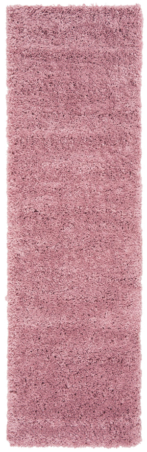 Safavieh Fontana Plush Pink Shag Rug 2'3" X4' Power-Loomed Turkey 2" Pile Polypropylene Jute Blend Cozy Accent FNT800U-24