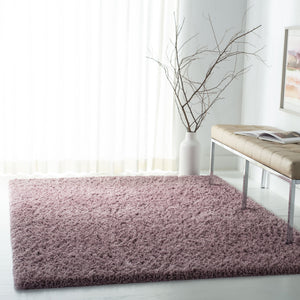 Safavieh Fontana Plush Pink Shag Rug 2'3" X4' Power-Loomed Turkey 2" Pile Polypropylene Jute Blend Cozy Accent FNT800U-24