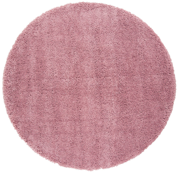 Safavieh Fontana Plush Pink Shag Rug 2'3" X4' Power-Loomed Turkey 2" Pile Polypropylene Jute Blend Cozy Accent FNT800U-24