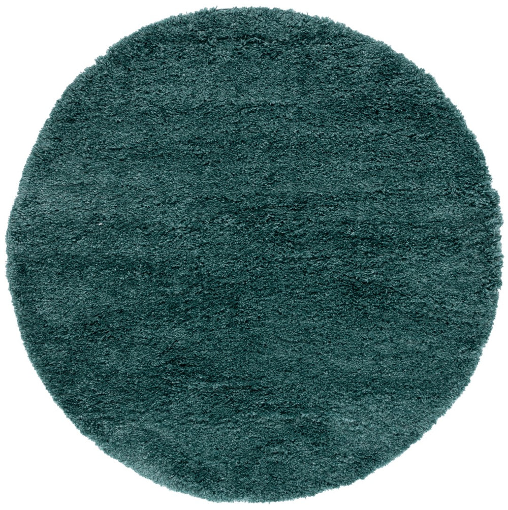 Safavieh Fontana Shag 800 FNT800 Power Loomed Shag & Flokati Rug Dark Green FNT800Y-9
