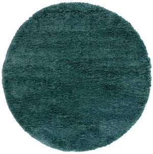 Safavieh Fontana Shag 800 FNT800 Power Loomed Shag & Flokati Rug Dark Green FNT800Y-7R