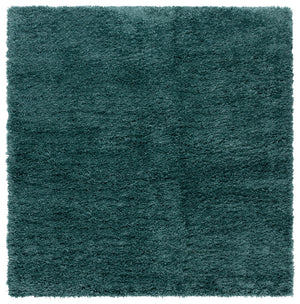 Safavieh Fontana Shag 800 FNT800 Power Loomed Shag & Flokati Rug Dark Green FNT800Y-7SQ