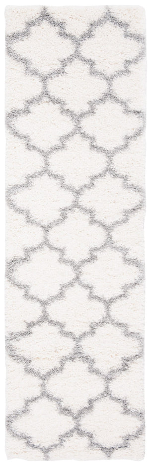 Safavieh Fontana Luxurious Shag Area Rug With Geometric Trellis Pattern For Modern And Traditional Decor Cream ,Grey Polypropylene Pile Fnt818a-6