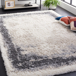 Safavieh Fontana Luxurious Plush Area Rug For Cozy Interiors - Soft Elegance In Neutral Tones, 2-inch Height Ivory ,Grey Polypropylene Pile Fnt829a-4r