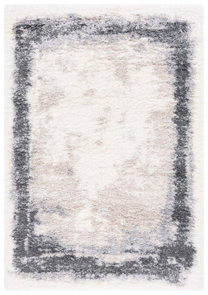 Safavieh Fontana Luxurious Plush Area Rug For Cozy Interiors - Soft Elegance In Neutral Tones, 2-inch Height Ivory ,Grey Polypropylene Pile Fnt829a-4r