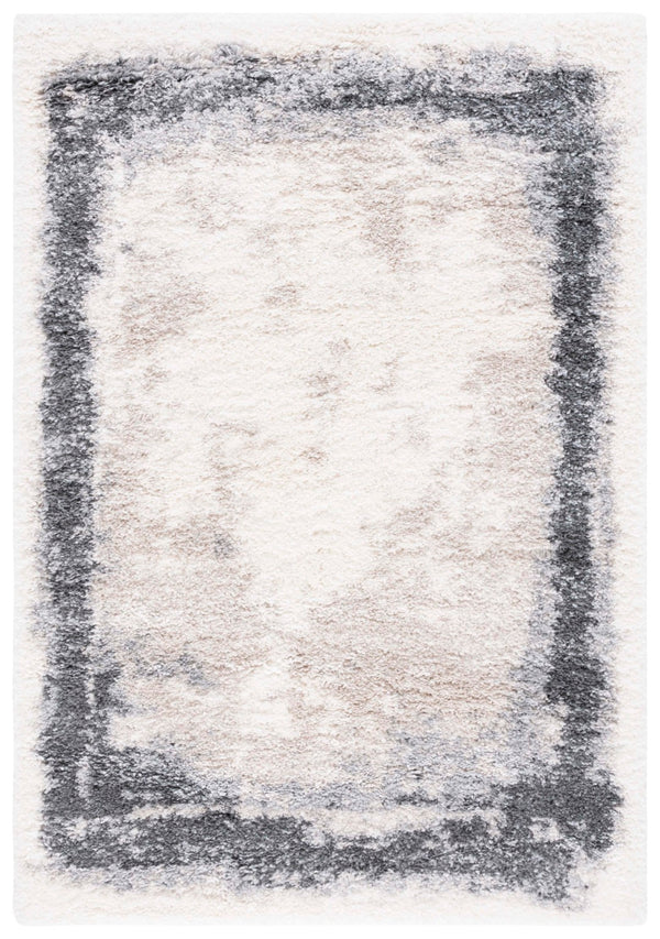 Safavieh Fontana Luxurious Plush Area Rug For Cozy Interiors - Soft Elegance In Neutral Tones, 2-inch Height Ivory ,Grey Polypropylene Pile Fnt829a-4r
