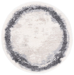 Safavieh Fontana Luxurious Plush Area Rug For Cozy Interiors - Soft Elegance In Neutral Tones, 2-inch Height Ivory ,Grey Polypropylene Pile Fnt829a-4r