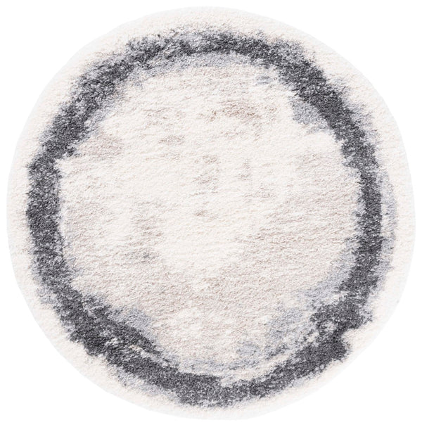 Safavieh Fontana Luxurious Plush Area Rug For Cozy Interiors - Soft Elegance In Neutral Tones, 2-inch Height Ivory ,Grey Polypropylene Pile Fnt829a-4r