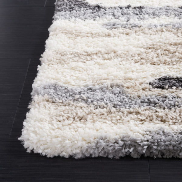 Safavieh Fontana Plush Power-loomed Area Rug - Luxurious Turkish Design For Modern Elegance And Comfort Ivory ,Grey Polypropylene Pile Fnt833a-6