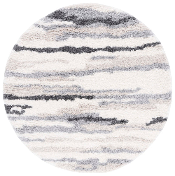 Safavieh Fontana Plush Power-loomed Area Rug - Luxurious Turkish Design For Modern Elegance And Comfort Ivory ,Grey Polypropylene Pile Fnt833a-6