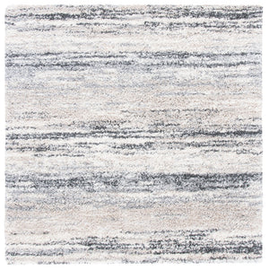 Safavieh Fontana Shag Rug - Luxurious Soft Comfort For Hallways, Elegant Design, Modern Turkish Craftsmanship Ivory ,Grey Polypropylene Pile Fnt842a-214