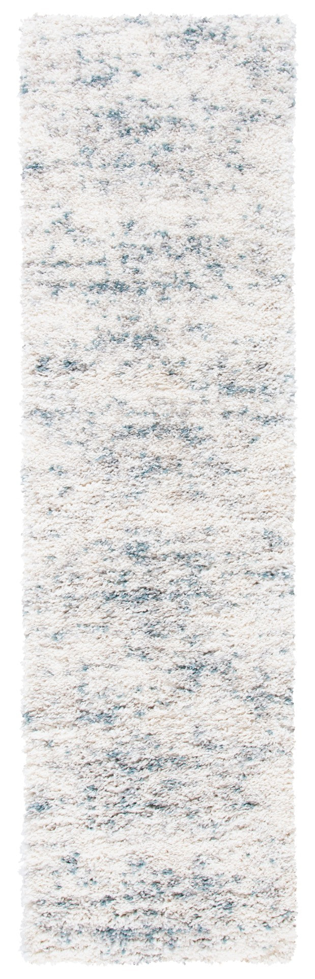 Safavieh Fontana Shag Area Rug - Elegant Modern Design, Soft Polypropylene Pile For Cozy Living Spaces Ivory ,Teal Polypropylene Pile Fnt873a-220