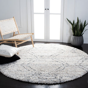 Safavieh Fontana Shag Flokati Area Rug - Elegant Softness And Cozy Comfort For Your Stylish Home Décor Ivory ,Grey Polypropylene Pile Fnt881a-210