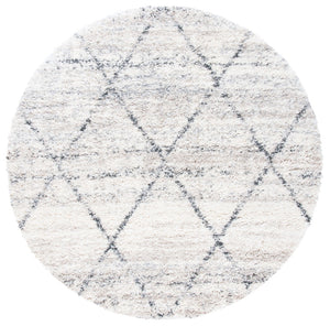 Safavieh Fontana Shag Area Rug - Cozy Moroccan Design In Soft Polypropylene For Elegant Home Décor Grey ,Ivory Polypropylene Pile Fnt886f-68