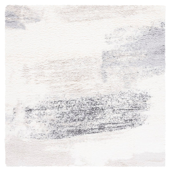 Safavieh Fontana Shag Area Rug - Luxurious Turkish Design In Soft Neutral Tones For Elegant Home Décor Ivory ,Grey Polypropylene Pile Fnt892a-26