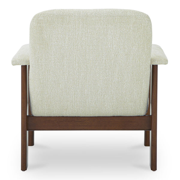 Moe's Home Parker Lounge Chair - Mid-century Modern Comfort With Eco-friendly Design And Elegant Button Tufting Beige Upholstery, Recycled 100% Polyester,Frame, Mdf,Plywood,Pine Fo-1000-34