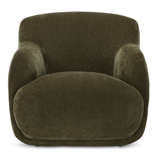 Moe's Home Stevie Lounge Chair - High Back Comfort With Soft Upholstery For Ultimate Relaxation And Style Green Upholstery, 50% Recycled Polyester,50% Virgin Polyester,Frame, Mdf,Plywood,Pine Fo-1001-27