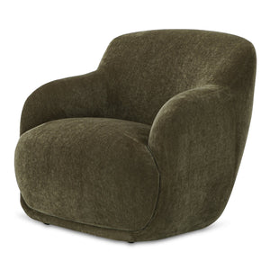 Moe's Home Stevie Lounge Chair - High Back Comfort With Soft Upholstery For Ultimate Relaxation And Style Green Upholstery, 50% Recycled Polyester,50% Virgin Polyester,Frame, Mdf,Plywood,Pine Fo-1001-27