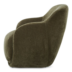 Moe's Home Stevie Lounge Chair - High Back Comfort With Soft Upholstery For Ultimate Relaxation And Style Green Upholstery, 50% Recycled Polyester,50% Virgin Polyester,Frame, Mdf,Plywood,Pine Fo-1001-27