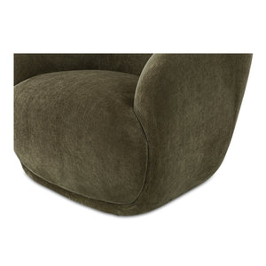 Moe's Home Stevie Lounge Chair - High Back Comfort With Soft Upholstery For Ultimate Relaxation And Style Green Upholstery, 50% Recycled Polyester,50% Virgin Polyester,Frame, Mdf,Plywood,Pine Fo-1001-27