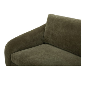 Moe's Home Quinn Sofa - Timeless Comfort With Sustainable Design In Versatile Styles For Any Living Space Green Upholstery, Recycled 100% Polyester,Frame, Mdf,Plywood,Pine Fo-1004-27