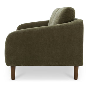 Moe's Home Quinn Sofa - Timeless Comfort With Sustainable Design In Versatile Styles For Any Living Space Green Upholstery, Recycled 100% Polyester,Frame, Mdf,Plywood,Pine Fo-1004-27