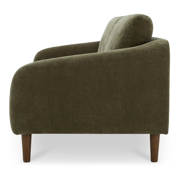 Moe's Home Quinn Sofa - Timeless Comfort With Sustainable Design In Versatile Styles For Any Living Space Green Upholstery, Recycled 100% Polyester,Frame, Mdf,Plywood,Pine Fo-1004-27