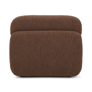 Moe's Home Scout Lounge Chair – Retro 70s Inspired Design With Textured Bouclé Upholstery For Modern Comfort Brown Upholstery, Polyester 86% Acrylic 7% Wool 7%.,Frame, Mdf,Plywood,Pine Fo-1007-03