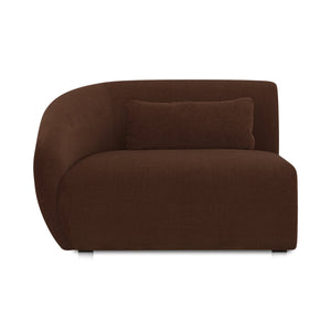 Moe's Home Amelia Modular Sectional Sofa – Cozy, Eco-friendly Design With Supportive Backrest & Lumbar Cushion Brown Upholstery, 100% Polyester,Frame, Mdf,Plywood,Pine Fo-1010-03