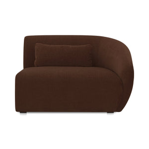 Moe's Home Amelia Modular Sectional Sofa – Cozy, Eco-friendly Design With Supportive Backrest & Lumbar Cushion Brown Upholstery, 100% Polyester,Frame, Mdf,Plywood,Pine Fo-1011-03