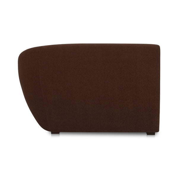 Moe's Home Amelia Modular Sectional Sofa – Cozy, Eco-friendly Design With Supportive Backrest & Lumbar Cushion Brown Upholstery, 100% Polyester,Frame, Mdf,Plywood,Pine Fo-1011-03
