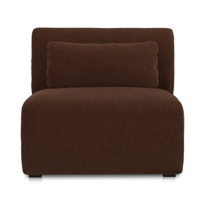 Moe's Home Amelia Modular Sectional Sofa – Cozy, Eco-friendly Design With Supportive Backrest & Lumbar Cushion Brown Upholstery, 100% Polyester,Frame, Mdf,Plywood,Pine Fo-1012-03