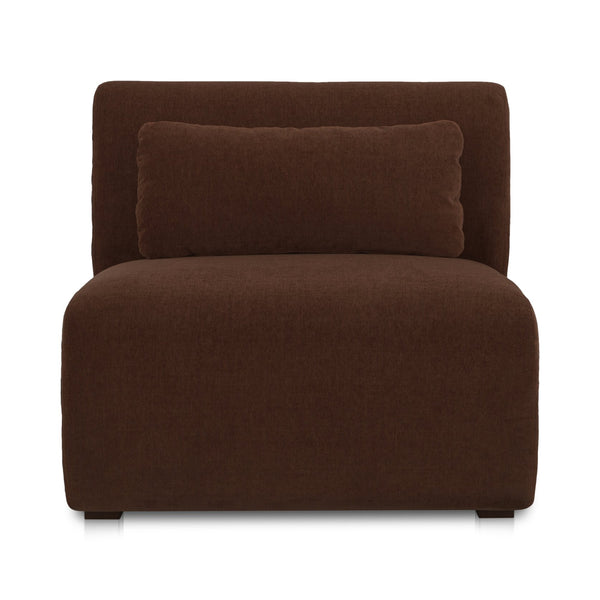 Moe's Home Amelia Modular Sectional Sofa – Cozy, Eco-friendly Design With Supportive Backrest & Lumbar Cushion Brown Upholstery, 100% Polyester,Frame, Mdf,Plywood,Pine Fo-1012-03