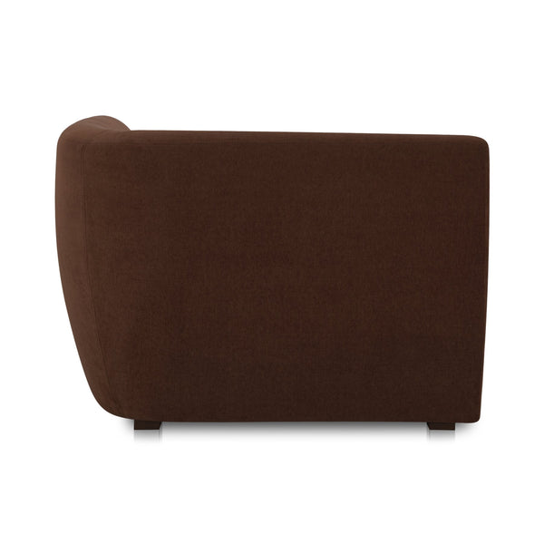 Moe's Home Amelia Modular Sectional Sofa – Cozy, Eco-friendly Design With Supportive Backrest & Lumbar Cushion Brown Upholstery, 100% Polyester,Frame, Mdf,Plywood,Pine Fo-1013-03