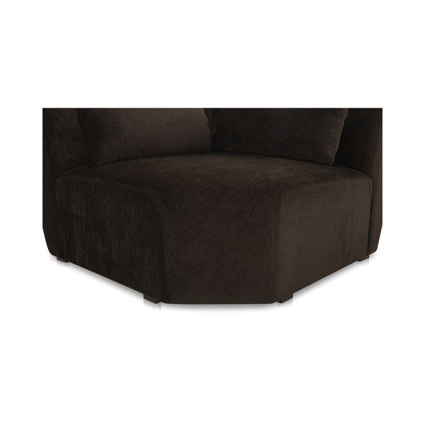 Moe's Home Amelia Modular Sectional Sofa – Cozy, Eco-friendly Design With Supportive Backrest & Lumbar Cushion Brown Upholstery, 100% Polyester,Frame, Mdf,Plywood,Pine Fo-1013-20