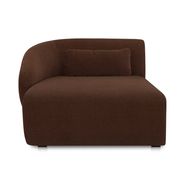 Moe's Home Amelia Modular Sectional Sofa – Cozy, Eco-friendly Design With Supportive Backrest & Lumbar Cushion Brown Upholstery, 100% Polyester,Frame, Mdf,Plywood,Pine Fo-1014-03