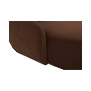 Moe's Home Amelia Modular Sectional Sofa – Cozy, Eco-friendly Design With Supportive Backrest & Lumbar Cushion Brown Upholstery, 100% Polyester,Frame, Mdf,Plywood,Pine Fo-1014-03