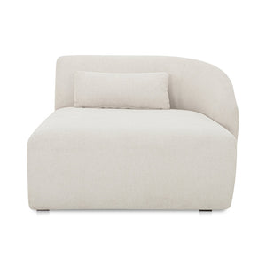 Moe's Home Amelia Modular Sectional Sofa – Cozy, Eco-friendly Design With Supportive Backrest & Lumbar Cushion White Upholstery, 100% Recycled Polyester,Frame, Mdf,Plywood,Pine Fo-1015-18