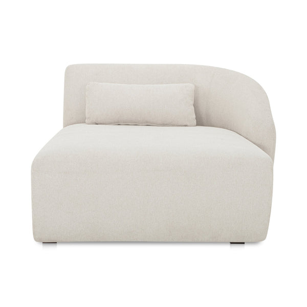 Moe's Home Amelia Modular Sectional Sofa – Cozy, Eco-friendly Design With Supportive Backrest & Lumbar Cushion White Upholstery, 100% Recycled Polyester,Frame, Mdf,Plywood,Pine Fo-1015-18