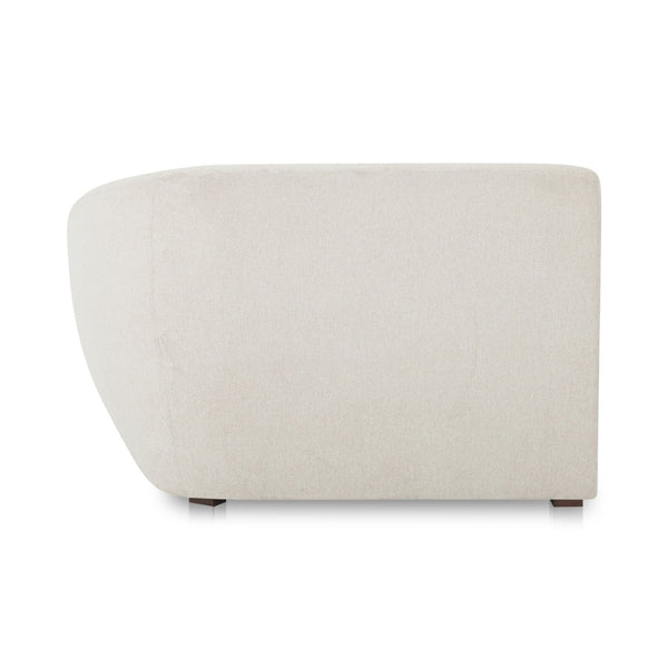 Moe's Home Amelia Modular Sectional Sofa – Cozy, Eco-friendly Design With Supportive Backrest & Lumbar Cushion White Upholstery, 100% Recycled Polyester,Frame, Mdf,Plywood,Pine Fo-1015-18