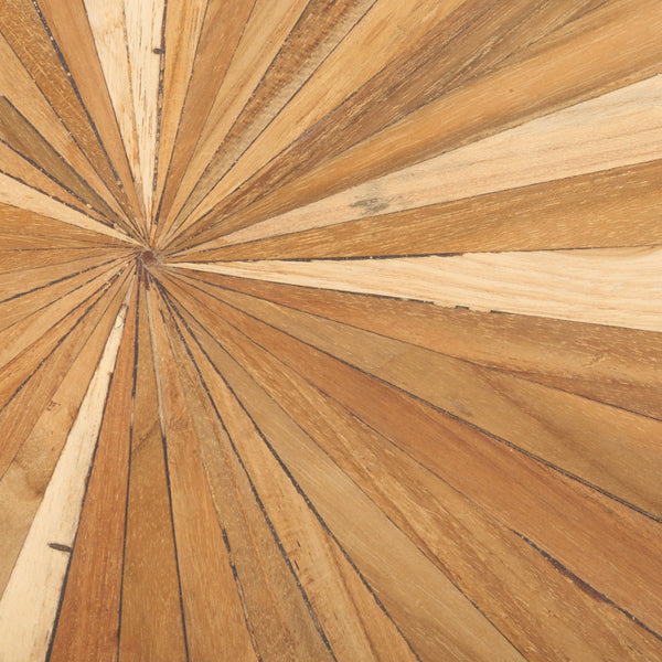 Safavieh Tioga Stool - Chic Geometric Accent In Reclaimed Teak With Light Maple Finish For Modern Spaces FOX1006A