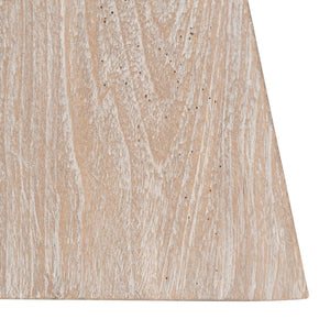 Safavieh Natak Curved Oak Side Table - Sculptural Accent For Modern & Rustic Spaces, Perfect Nightstand Option FOX1009A