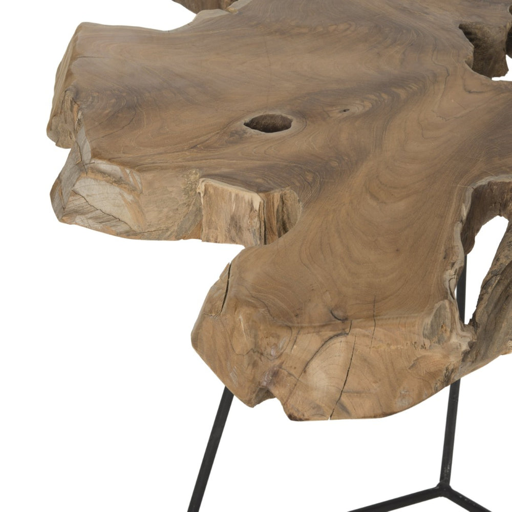 Safavieh Babylon Coffee Table - Rustic Charm Meets Modern Design With Unique Wood Top & Minimalist Base FOX1022A