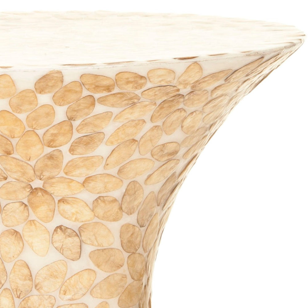 Safavieh Caterina Accent Table - Sculptural Hourglass Design With Capiz Shell Detail For Elegant Interiors FOX1502A