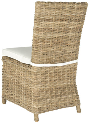 Safavieh SEBESI Side Chairs - Natural Rattan Dining Chairs for Cozy and Stylish Interiors - Ergonomic Design FOX1600A-SET2